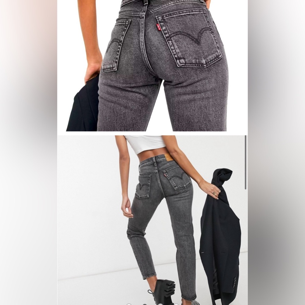 NWT Size Women’s Gray Wash  6/Short Levi’s High Rise Wedgie Straight Jeans